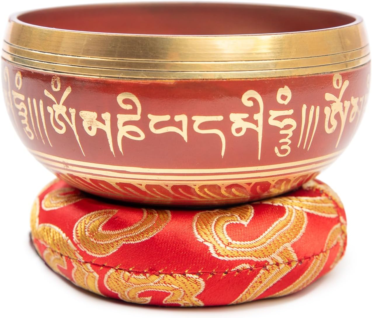 Tibetan Singing Bowl Set Brass - Master Healing Grade - Authentic Handcrafted Sound Bowl by Himalayan Bazaar