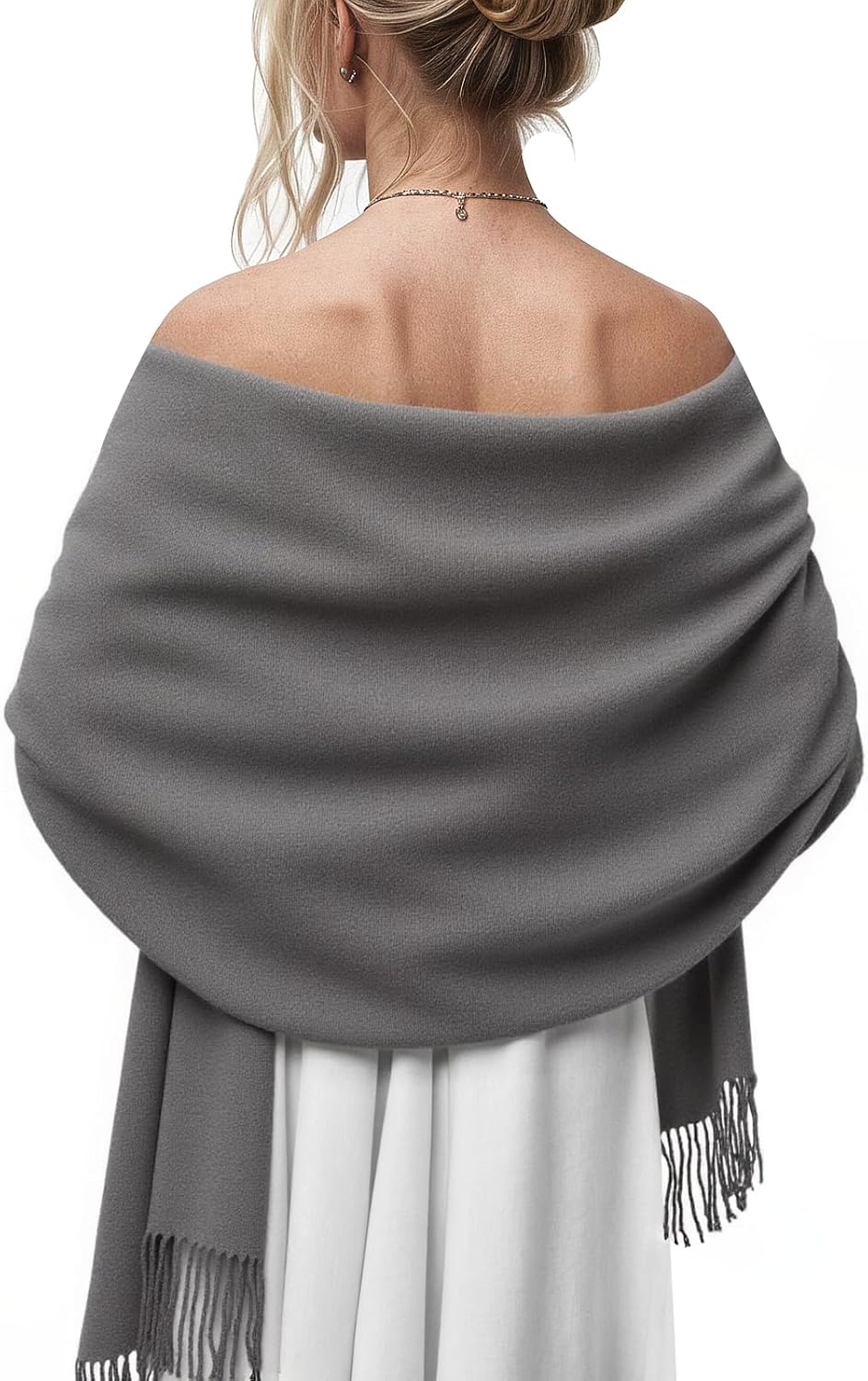 Women's Scarf Pashmina Shawls and Wraps for Evening Dress Wedding Bridal Bridesmaid Winter Warm Long Large Scarves - Colors B