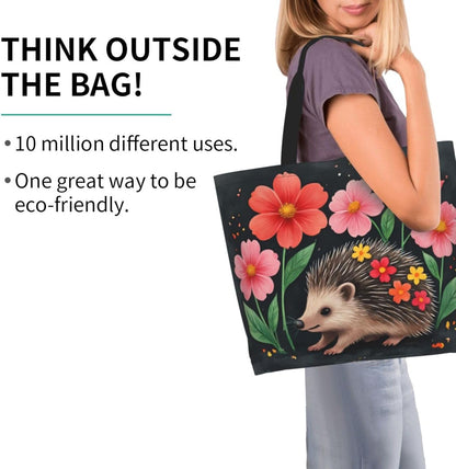 Tote Shoulder Bag Large Durable Reusable Eco-friendly Handbag Lightweight Stylish for Daily Use-19.7x15.7x5.9 Inch - Colors B