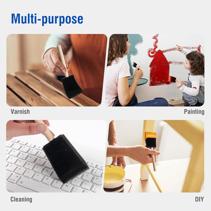Mister Rui Foam Paint Roller, 4 Inch Paint Roller 10 Pack, Small Paint Roller, Foam Paint Roller 4 Inch, Small Foam Paint Roller High Density, 4 Inch Foam Rollers for Painting Walls, Cabinets