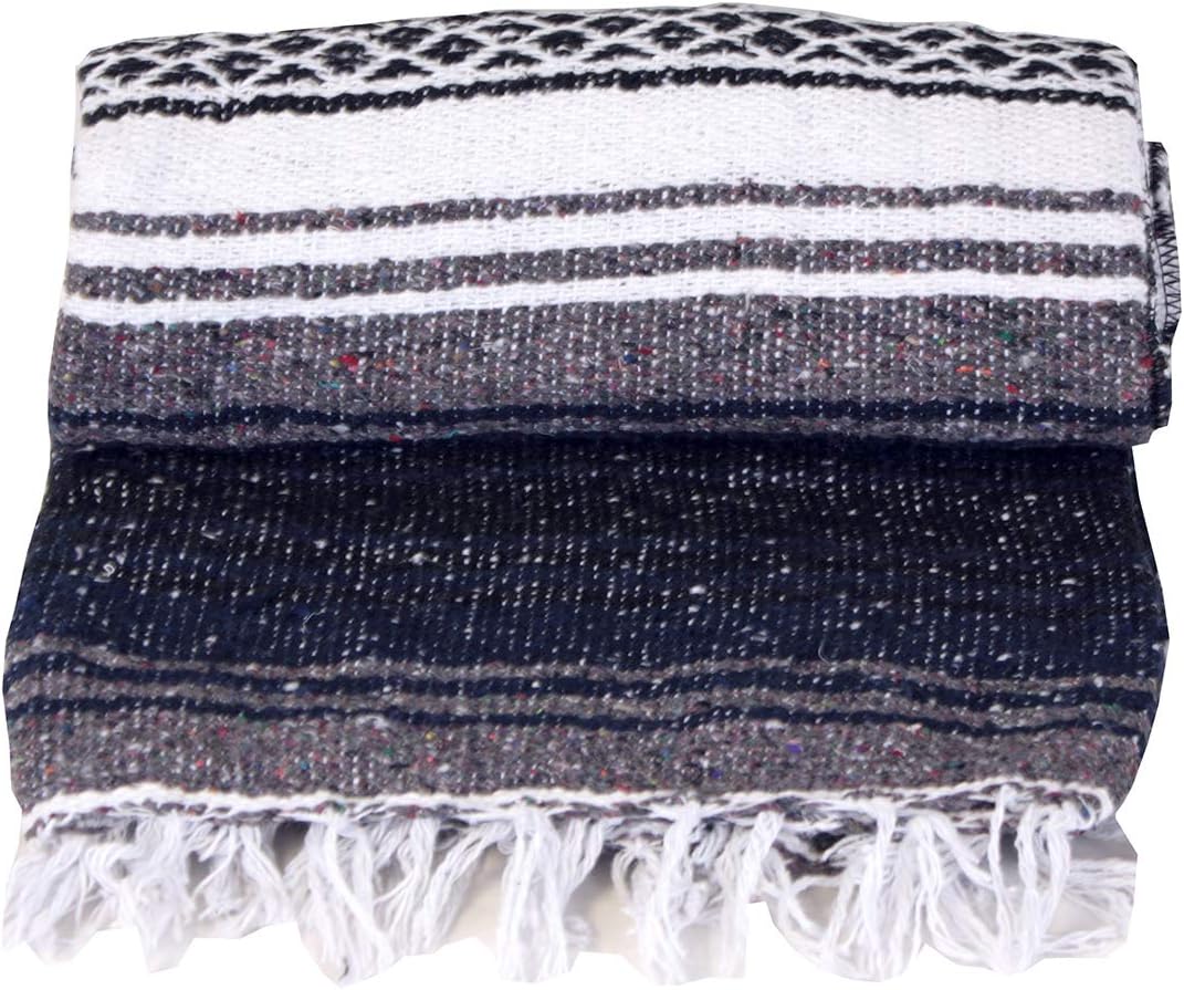 Canyon Creek Authentic Mexican Yoga Falsa Blanket (Light Purple)
