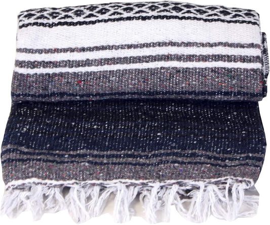 Canyon Creek Authentic Mexican Yoga Falsa Blanket (Light Purple)