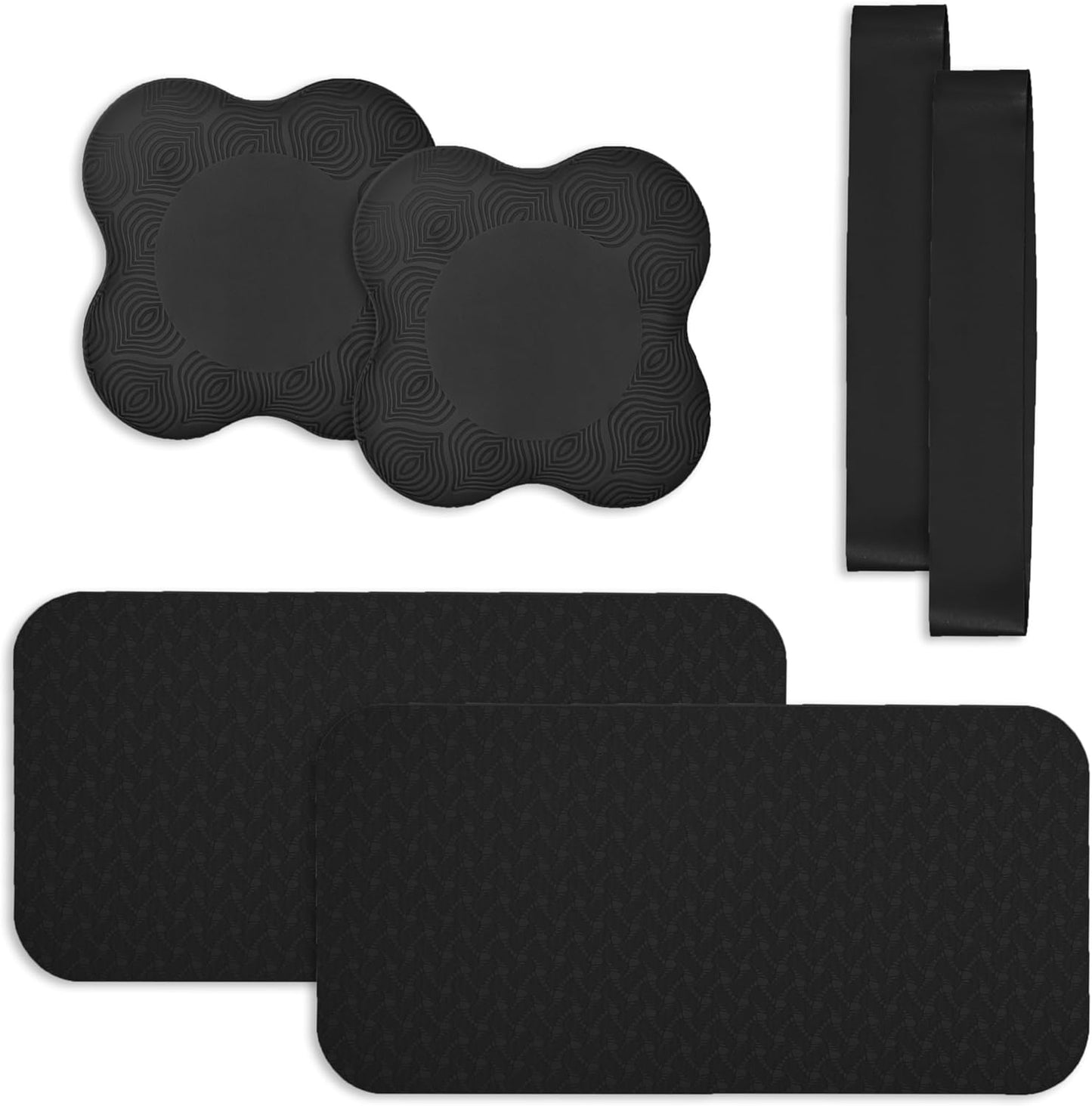 Yoga Knee Support Pad for Women Pilates Kneeling Cushion | Elbows Wrist Hands Head Foam Extra Thick Men Exercise Knees Pads Set of 6 Pieces