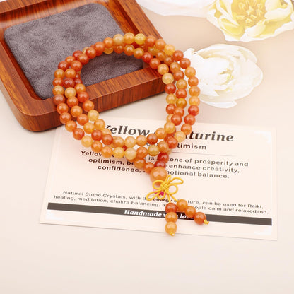 AD Beads 6mm 8mm 108 Prayer Mala Jasper Elastic Bracelet - Handmade Yoga Meditation Healing Power Energy Gifts for Unisex Adult.