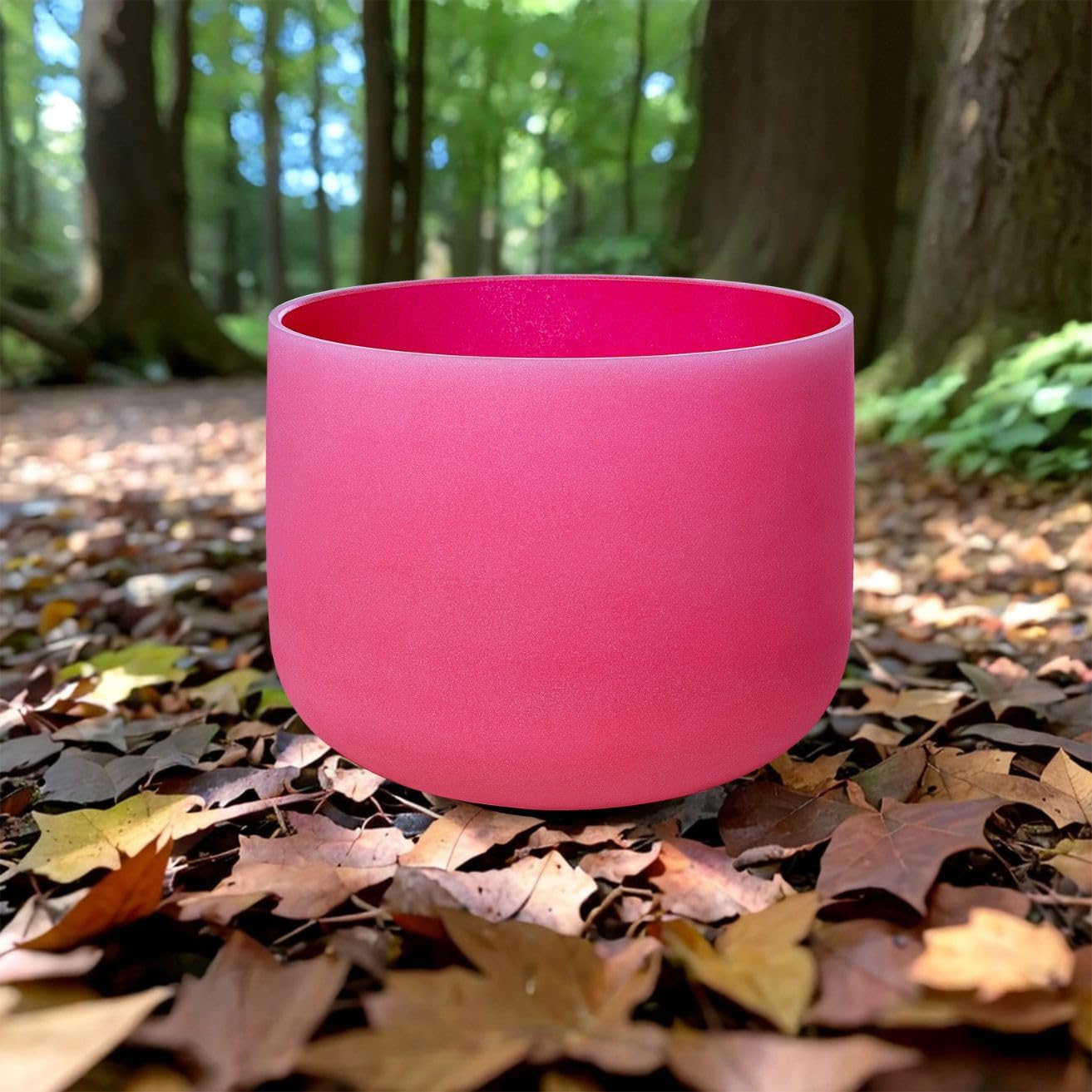 8 inch White C Note Root Chakra Quartz Crystal Singing Bowl, for Healing Mindfulness Meditation Yoga Sound Baths, with Rubber Mallet O-ring