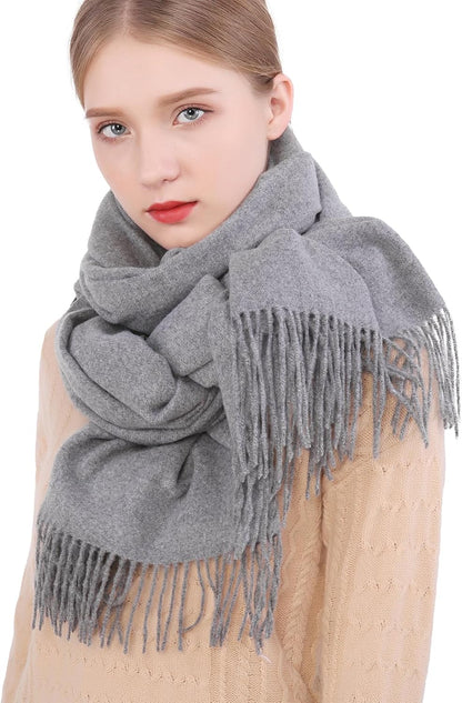RIIQIICHY Winter Scarfs for Women Pashmina Shawls Wraps for Evening Dresses Large Warm Soft Scarves