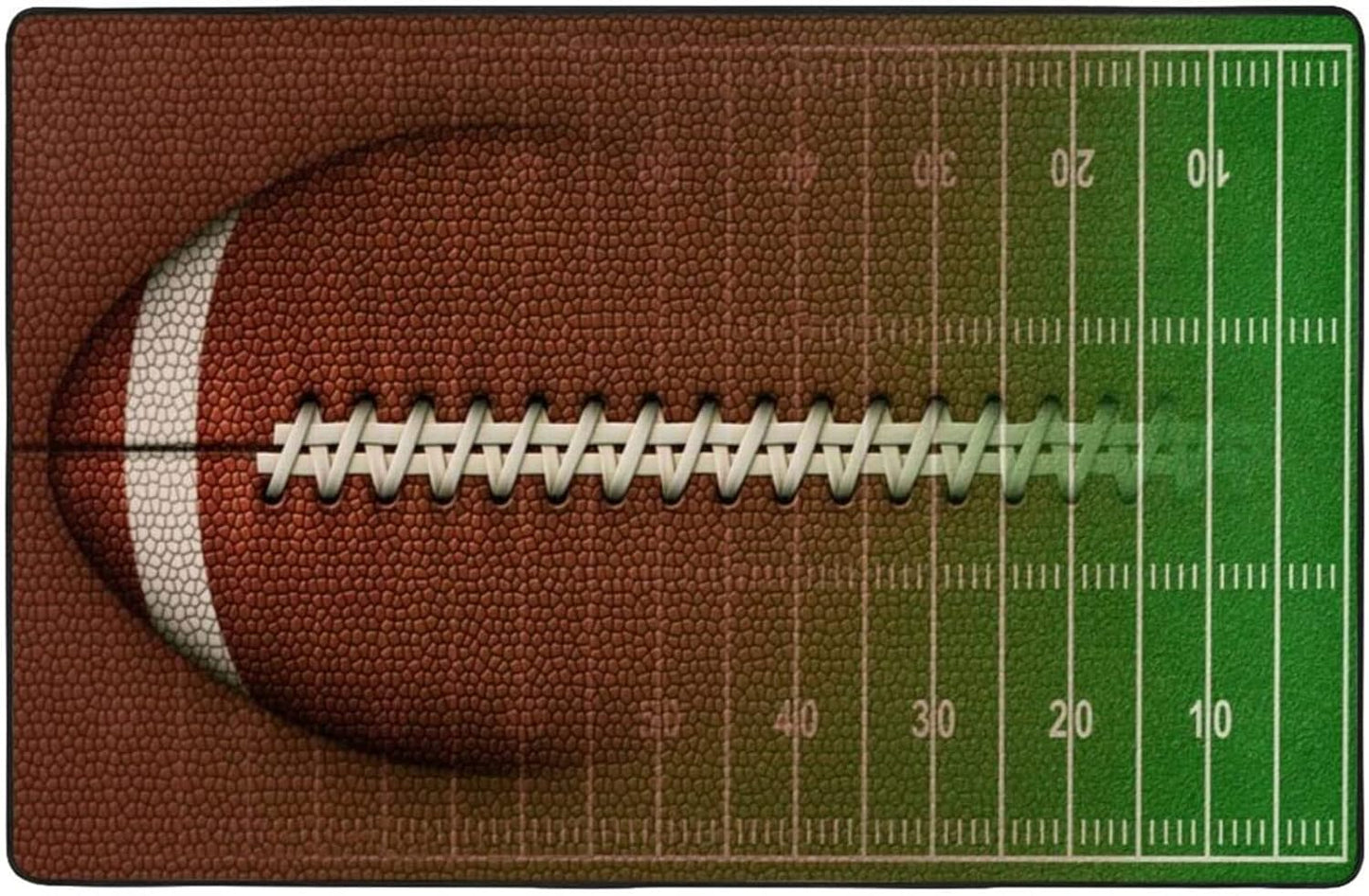 Sports Field Area Rug,5x7ft, Soccer Field Chalked Blackboard Football Stadium Board Painted Non-Slip Soft Carpet Floor Mat Indoor Living Room Bedroom Rugs Yoga Mat Home Decor