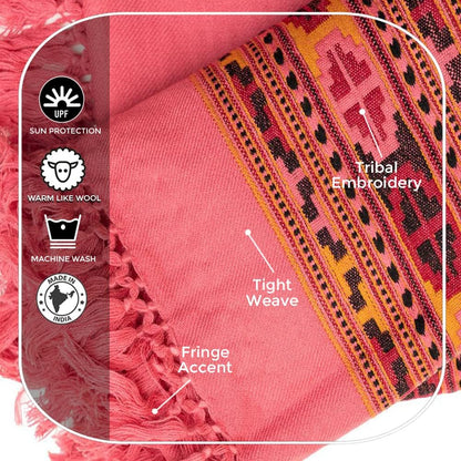 Meditation Shawl or Blanket, Exotic Shawl/Wrap, Oversize Scarf or Stole. Unisex