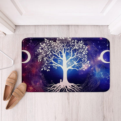 Erosebridal Yoga Bathroom Rugs Gradient Bath Mat,Meditation 20"X 32" Doormats Floor Mats for Kids Boys Girls Teens Lotus Art Non Slip Bath Rug