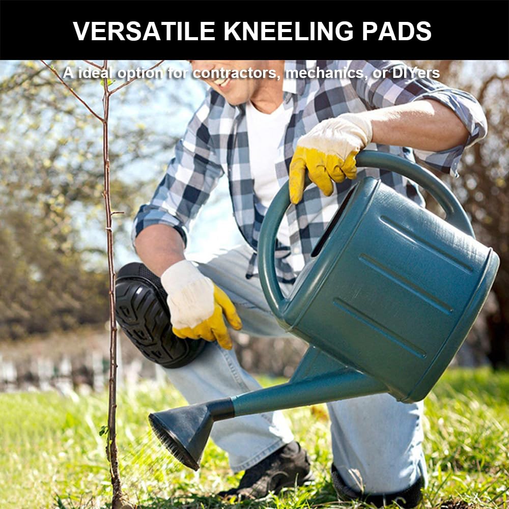 SUJAYU Work Knee Pads for Men Construction, Gardening Knee Pads for Work, Kneepads for Construction, Rodilleras de Trabajo Rodilleras Para Dolor de Rodillas (Black)