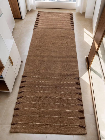 Payal Rugs Cotton Yoga Mat - Eco-Friendly Hand-Woven Rug - Non Slip & Thick (24”x72”x5mm) for Yoga Everyday Fitness at Home - Comfortable Extra-Long
