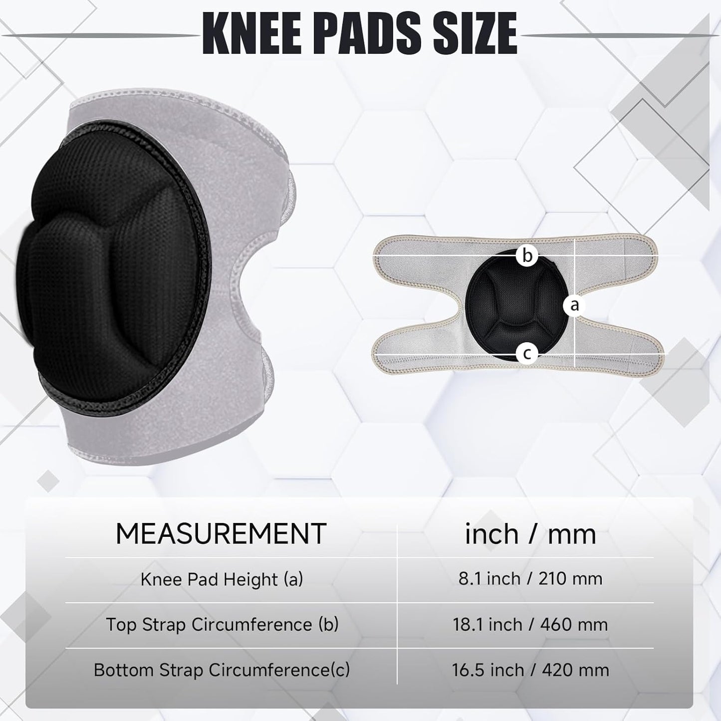 Knee Pads, Thick Sponge Anti-slip, Collision Avoidance Knee Pads, for Running, Mountaineering, House Working,Gardening Maintain (Pink, Large)
