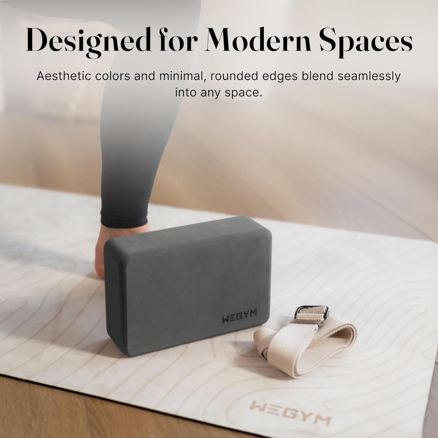 WeGym Yoga blocks with Anti-Slip, Comfortable Grip, Sturdy Sides for Secure Workouts at Home, for Yoga, and Pilate Training