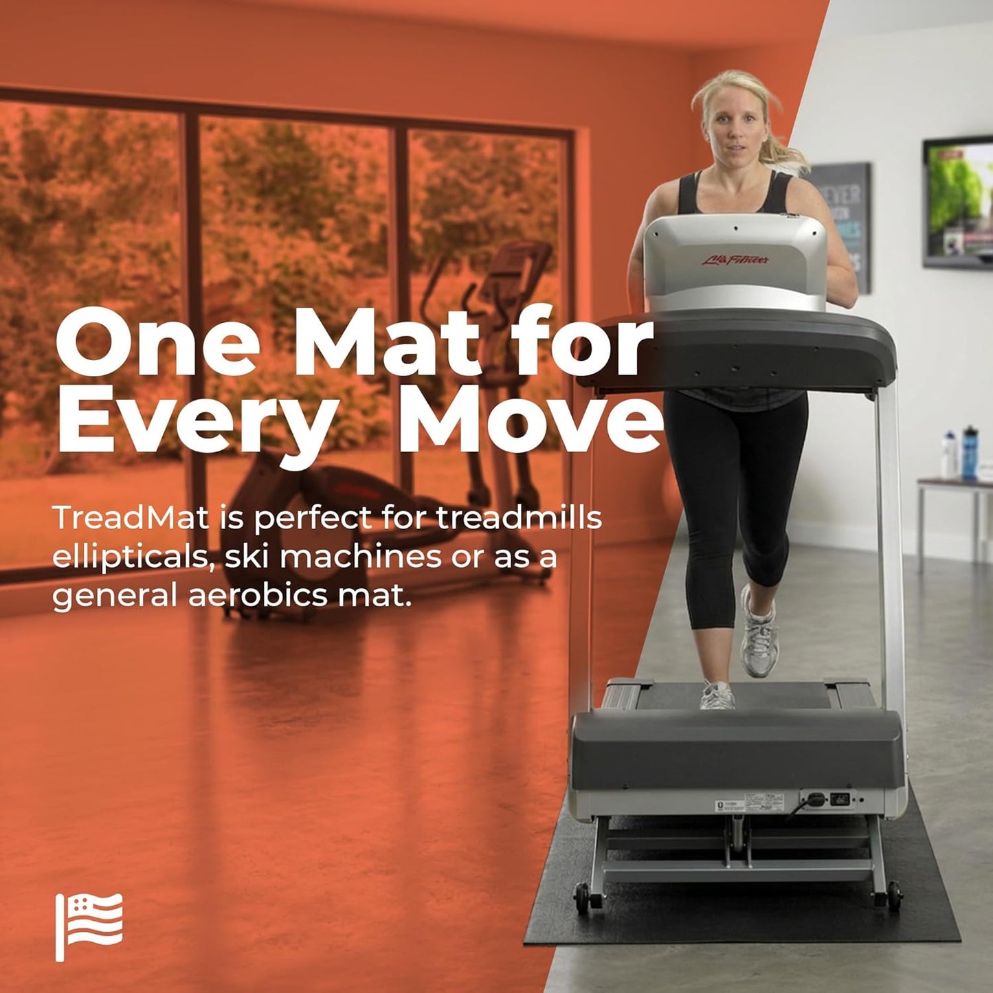 SuperMats Made in U.S.A. for Treadmills Ellipticals Rowing Machines Recumbent Bikes and Exercise Equipment