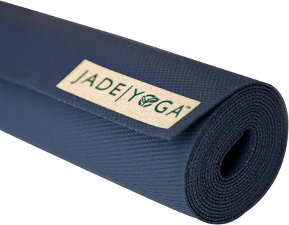 JadeYoga Voyager Yoga Mat - Lightweight & Portable Rubber Yoga Mat - Non-Slip Exercise Mat for Women & Men - Great for Yoga, Home Workout, Gym Fitness, Pilates, Stretching, and More