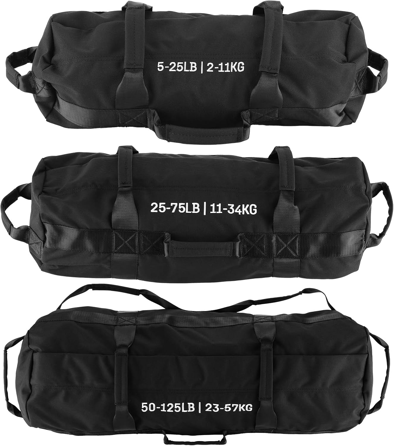 Adjustable Heavy-Duty Sandbag Set for Strength Training & Yoga – Durable Multi-Handle Fitness Equipment – Versatile Full-Body Workout – Includes Unfilled Inner Bag