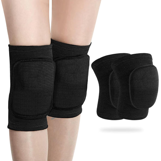 Volleyball Knee Pads, Soft Breathable Thick Sponge Youth Volleyball Knee Pads for Men Women Girls Knees Protective, Knee Pads for Volleyball Basketball Football Dance Workout Climbing etc Various Sports S (White)