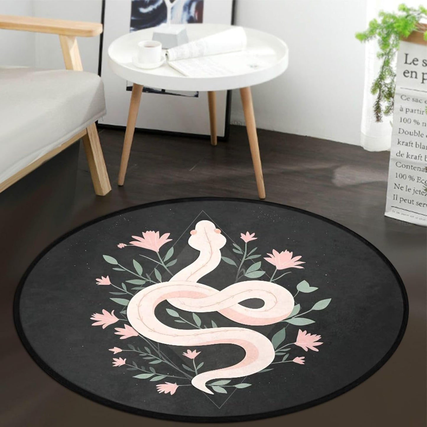 keepcute Gaming Round Area Rugs Non Slip Round Rugs Carpet Yoga Mat for Entryway Living Room Bedroom Home Decor 3ft