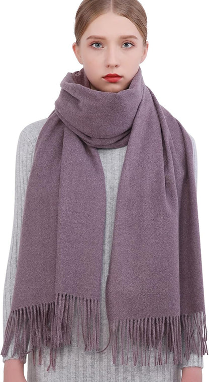 RIIQIICHY Winter Scarfs for Women Pashmina Shawls Wraps for Evening Dresses Large Warm Soft Scarves