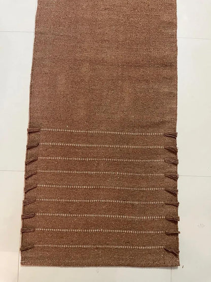 Payal Rugs Cotton Yoga Mat - Eco-Friendly Hand-Woven Rug - Non Slip & Thick (24”x72”x5mm) for Yoga Everyday Fitness at Home - Comfortable Extra-Long