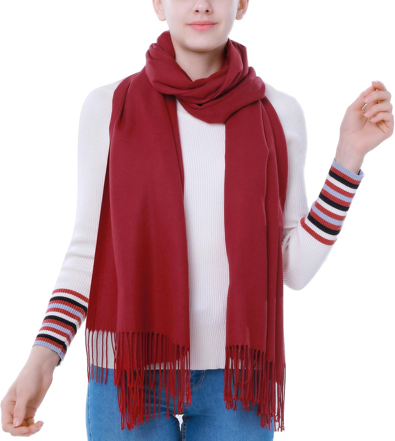 Pashmina Scarf and Shawl - Soft Women Pashminas Wrap for Wedding Evening Party dresses