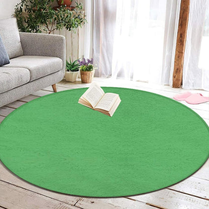 Women's Large Home Decor Mat, Soft Round Yoga Carpet, Non Slip Machine Washable Home Office Circle Rug Purple