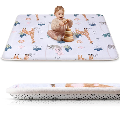 Large Thick Baby Play Mat for Floor,Padded Foam 59x79 Playpen Mat,Soft Support&Plush Feel Nursery Kids Rug,Non Slip for Toddler,Infants,Kids Playroom,Yoga,Baby Crawling,Tummy Time (Light Grey)