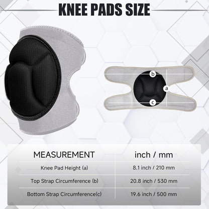 Knee Pads, Thick Sponge Anti-slip, Collision Avoidance Knee Pads, for Running, Mountaineering, House Working,Gardening Maintain (Pink, Large)