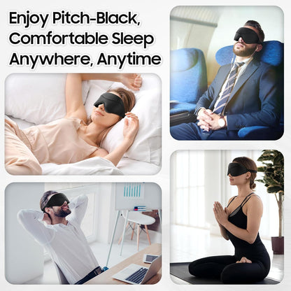 Sleep Mask - Total Blackout 3D Sleeping Mask, Super Lightweight & Silky Soft Eye Mask for Sleeping, Fully Adjustable Fit for Home, Office, Traveling, Meditation, Yoga, Pink, Mothers Day Gifts