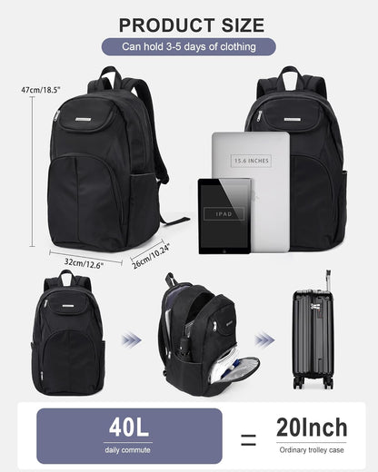 Gym Backpack for Women Men,Cheer bag,Lightweight Gym Bag with Shoe Compartment, Waterproof Sports Backpack with Wet Pocket, Black