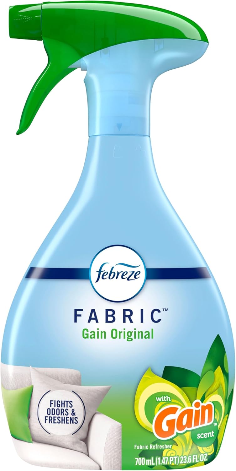 Febreze Fabric Spray Air Freshener, Odor-Fighting Fabric Refresher, Sneaker Balls Alternative, Couch Cleaner, Linen Spray, Multi-Use, Extra Strength Scent, 23.6 fl oz
