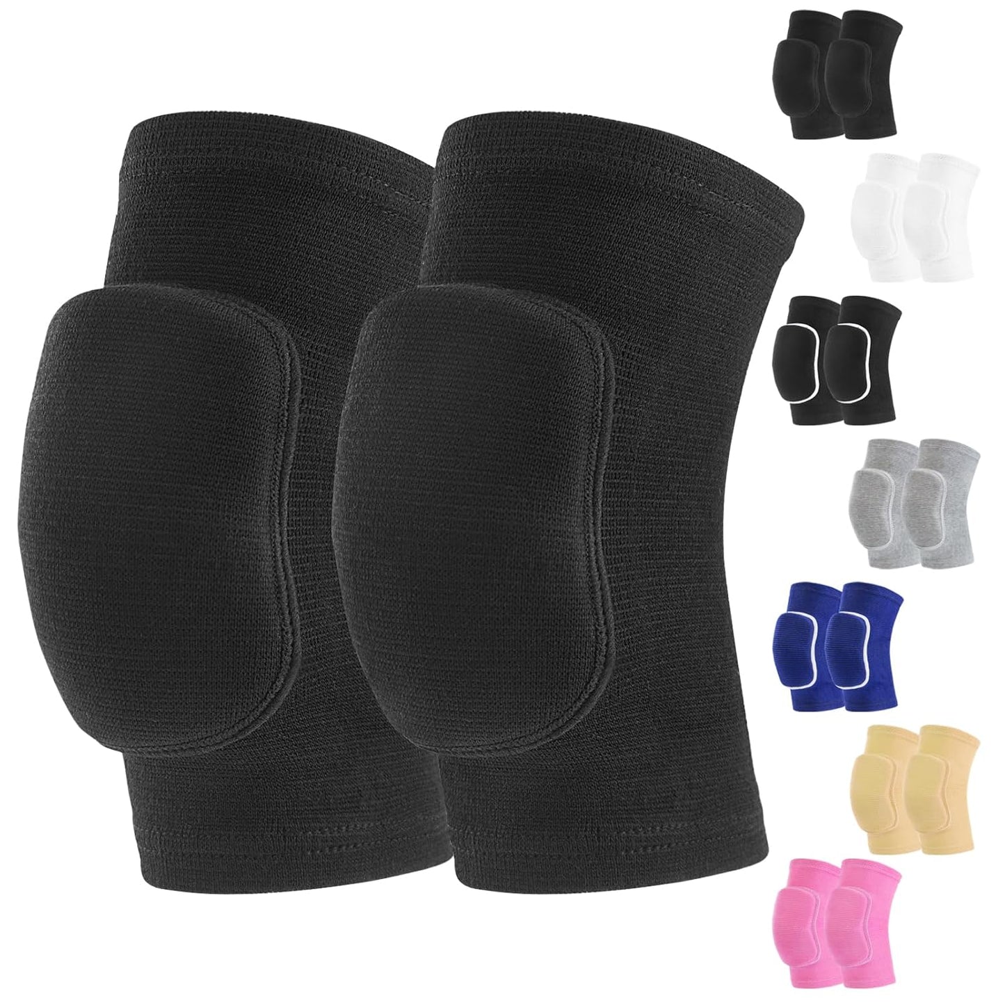 HISFFOG Volleyball Knee Pads for Dancers, Soft Breathable Knee Pads for Men Women Younth Girls Kids Knees Protective, Knee Braces for Volleyball Football Dance Yoga Wrestling Running Cycling