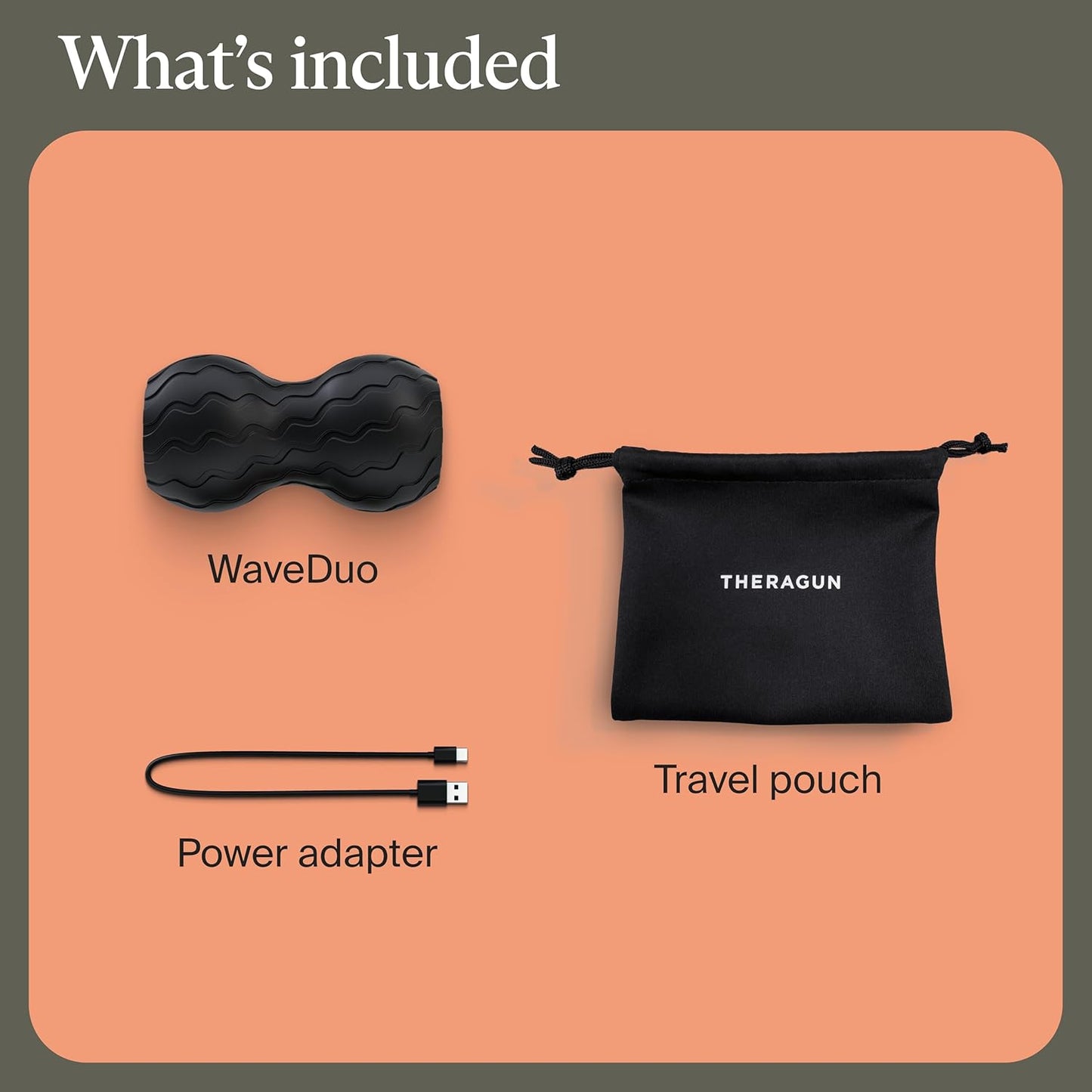 TheraGun Therabody WaveRoller - High Density Foam Roller for Body and Large Muscles. Bluetooth Enabled with 5 Customizable Vibration Frequencies in Therabody App