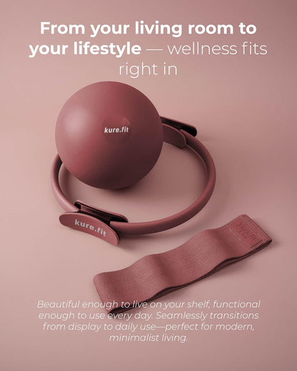 Pilates Kit for Women – Home Pilates Equipment Set with Ring, Ball & Resistance Bands | Pilates Starter Kit with Accessories in Gift Box