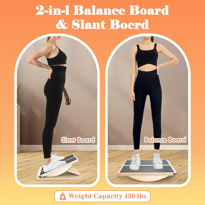 MUCITAGF Professional Slant Board, Adjustable Incline Board and Calf Stretcher, Slant Board for Calf Stretching, Calf Stretch Board