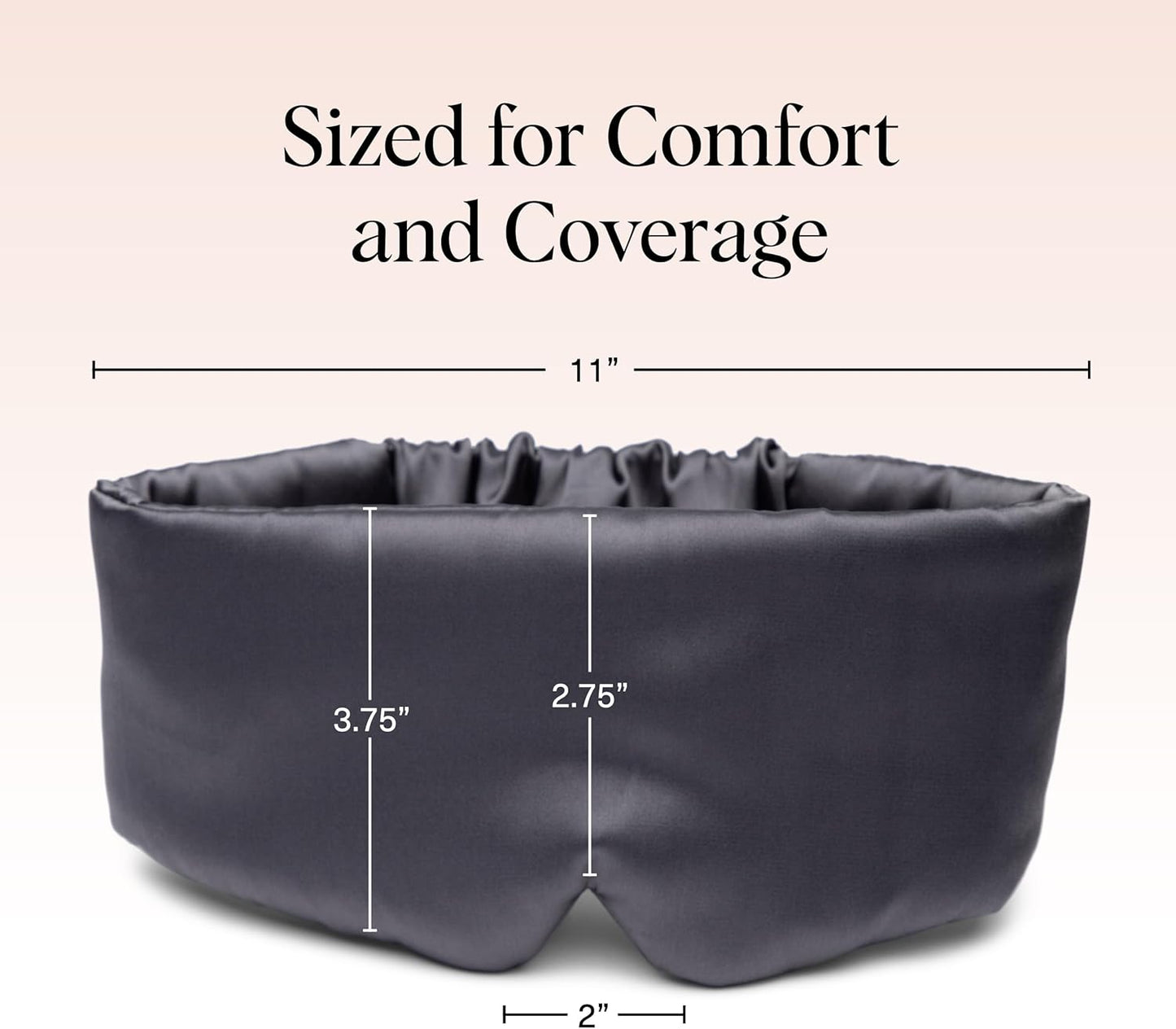 Kitsch Weighted Satin Sleep Mask - Weighted Eye Masks for Sleep and Travel - Lavender Ultra-Soft Sleeping Eye Mask for Women and Men - Light Blocking, Adjustable Strap, (4.1oz/116g)
