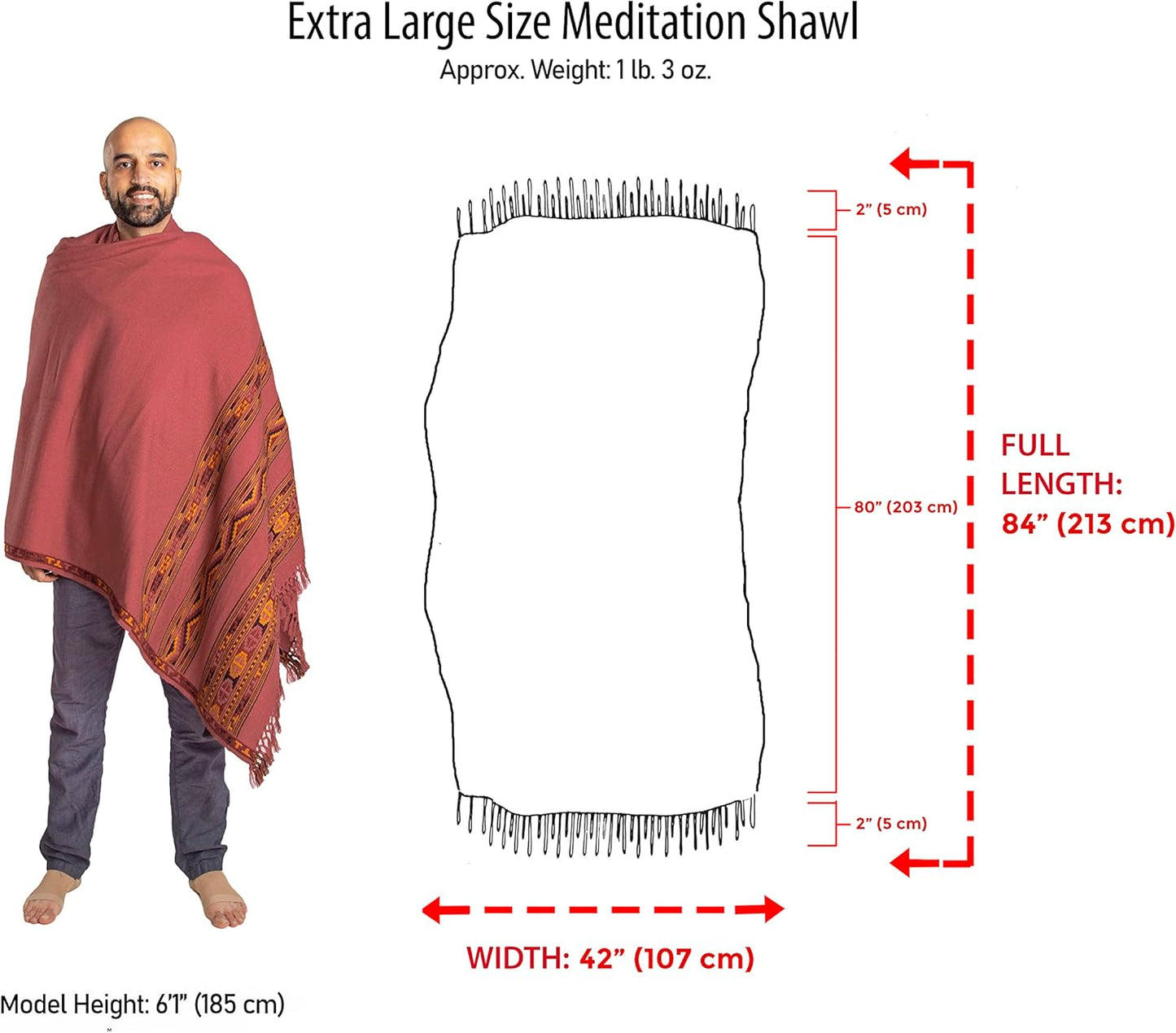 Meditation Shawl or Blanket, Exotic Shawl/Wrap, Oversize Scarf or Stole. Unisex