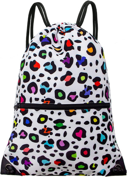 HOLYLUCK Drawstring Backpack Bag Sport Gym Sackpack - Colors A