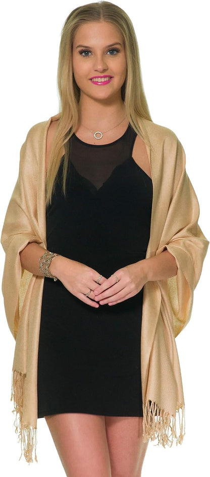 Pashmina Shawls and Wraps for Evening Dresses, Large Soft Pashminas Wedding Shawl