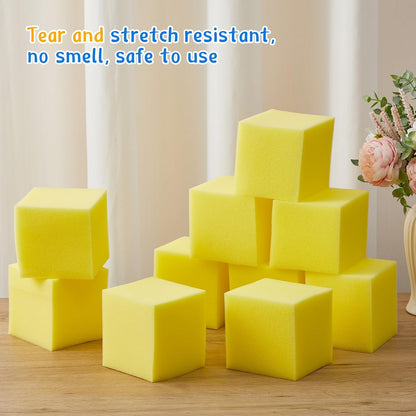 Treela Foam Pit Blocks, Foam Gym Cubes, 4 x 4 x 4 in Protective Trampoline Padding for Gymnastics, Parkour Courses, Trampoline Arenas, BMX