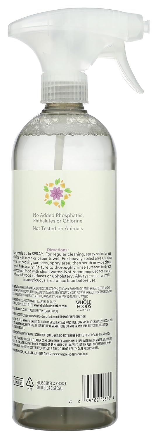 365 by Whole Foods Market Organic Lemon Lavender Multi Surface Cleaner, 24 FZ