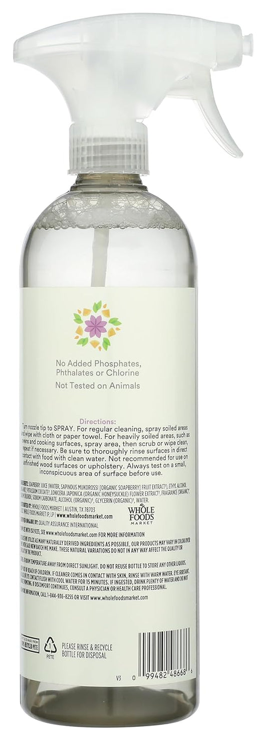 365 by Whole Foods Market Organic Lemon Lavender Multi Surface Cleaner, 24 FZ