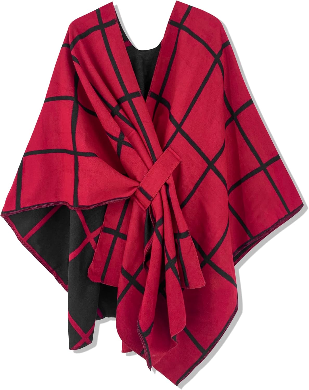Moss Rose Women's Shawl Wrap Poncho Ruana Cape Open Front Cardigan Shawls for Spring Fall Winter