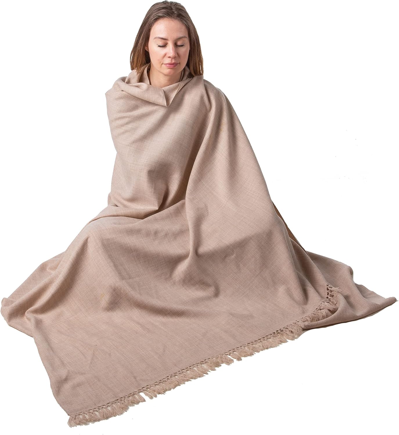 Meditation Shawl or Meditation Blanket, Shawl/Wrap, Oversize Scarf/Stole. Large. Unisex.