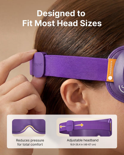 RENPHO x Headspace Eyeris Zen, Meditation Eye Massager with Heat, Portable Heated Eye Mask, Ultra-Quiet for Deeper Sleep, Ideal Gift for Father’s Day, Gifts for Him, Women, Birthday, FSA Eligible HSA