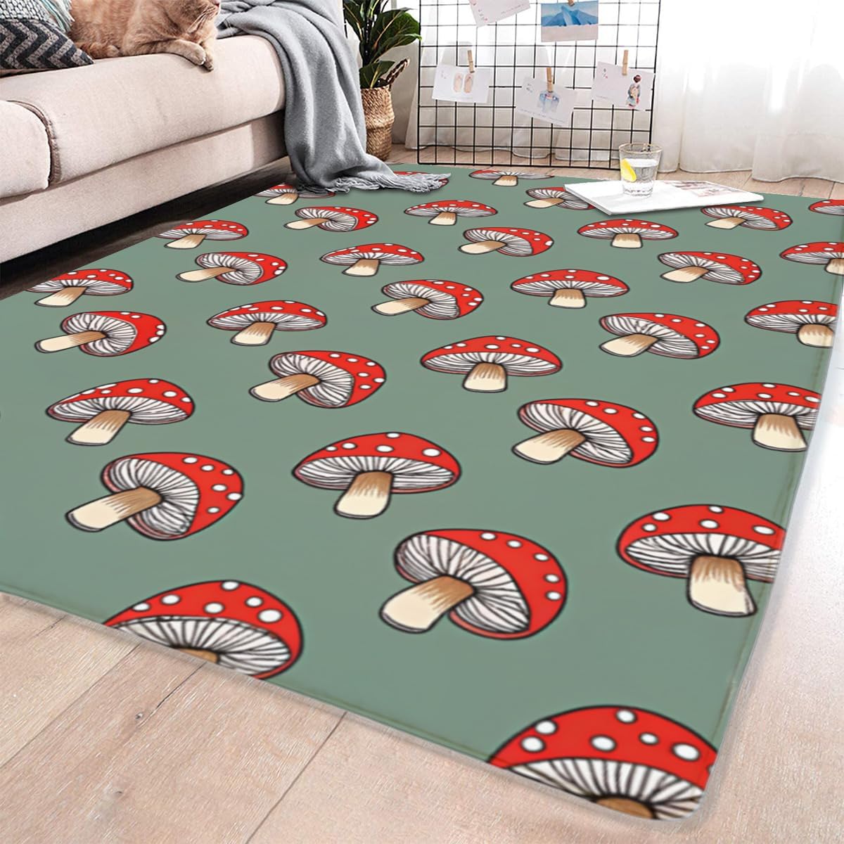 Butterfly Carpet Area Rug - Lovely Butterflies Printed Carpets for Kids Butterfly Theme Living Room Indoor Bedroom Decor Soft Polyester Yoga Mat 2'x3'