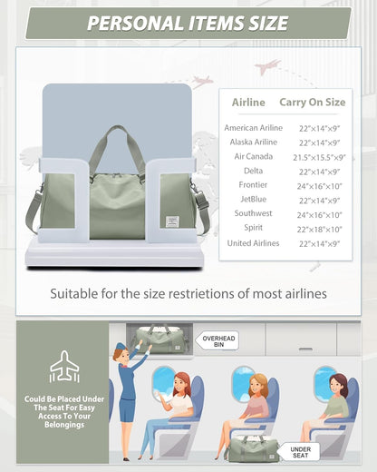 Gym Bag Womens Mens with Shoes Compartment and Wet Pocket Travel Duffel Bag for Women for Plane Sport Gym Tote Bags Swimming Yoga Waterproof Weekend Overnight Carry on Bag Hospital Holdalls - Colors A