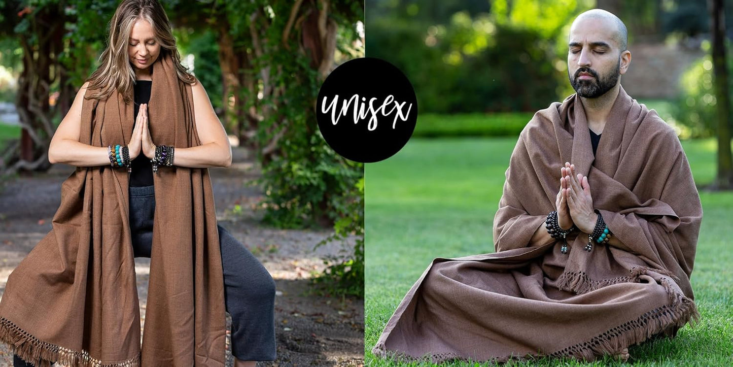 Meditation Shawl or Meditation Blanket, Shawl/Wrap, Oversize Scarf/Stole. Large. Unisex.