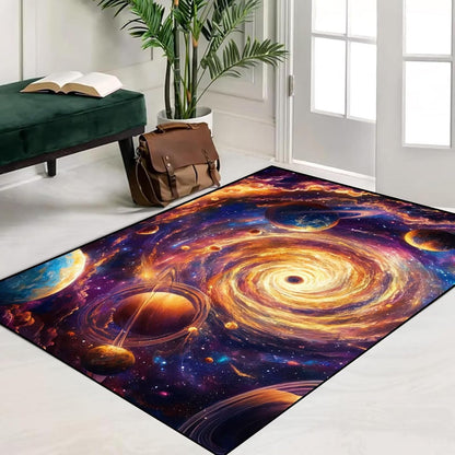 5' X 7' Queen and King Rug Black Grey Area Rugs Dining Living Room Bedroom Kitchen Office Yoga Room Washable Floor Mat Doormats Throw Rug Carpet Room Decor