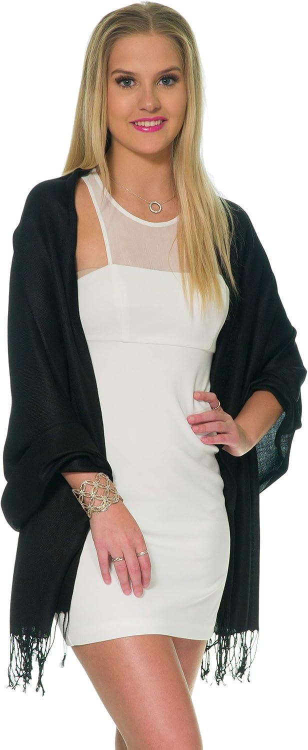 Pashmina Shawls and Wraps for Evening Dresses, Large Soft Pashminas Wedding Shawl